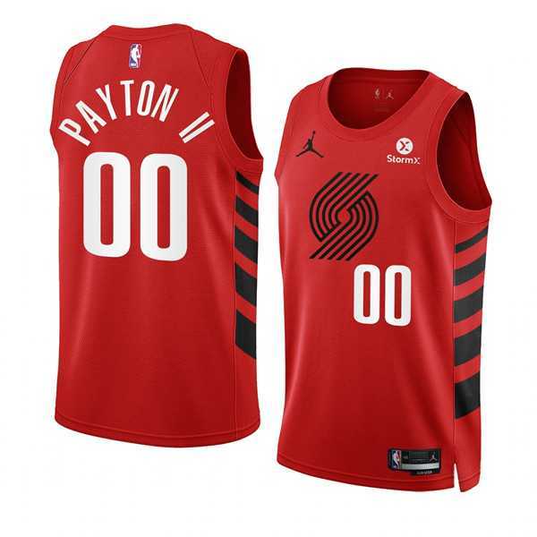 Men%27s Portland Trail Blazers #00 Gary Payton II 2022-23 Red Statement Edition Swingman Stitched Basketball Jersey Dzhi->portland trailblazers->NBA Jersey